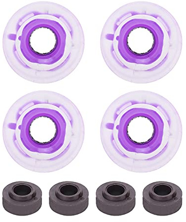 Pongnas Skateboardhjul, Skatebrädhjul Longboard -hjul PU Fyllning 78A 60x45mm High Elastic Flashhjul för Longboard Cruiser Board (Purpur)