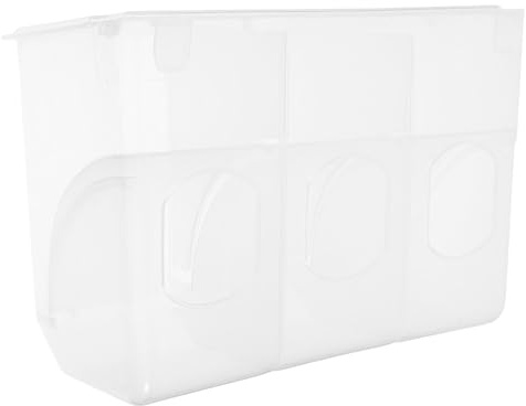ARTIBETTER Comedero para Jaula de y Loros Transparente Antiderrames con Alimentación Automática Tazón de Alimentación para Aves como Codornices y Canarios Fácil de Colgar y Limpiar