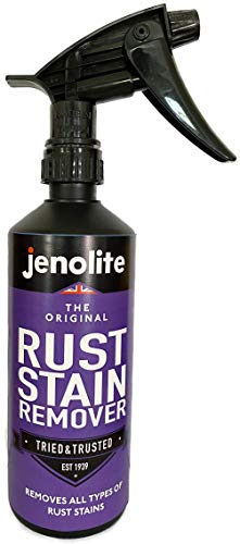 JENOLITE Rust Stain Remover | FAST ACTING | Multi-Surface Rust Stain Remover | Interior & Exterior Use | Driveways, Patios, Tiles Walls, Bathrooms | Spray On and Wipe Clean | 500ml