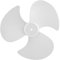 Nikou 2Pcs Plastic Fan Blades, 3 Leaves Electric Fan Accessories for Enhanced Cooling Durable Universal Size Replacement Part for 12 Inch Electric Fan, Home and Office Use(White)