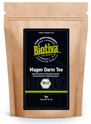 Magen-Darm Tee Bio 100g - Magentee - Darmtee - Abgefüllt und kontrolliert in Deutschland - Biotiva