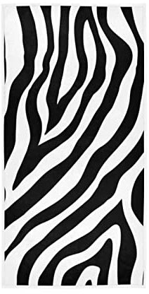 YOUJUNER Handtücher Zebramuster Dekor Fingerspitze Weiches Gesicht Handtuch saugfähig Badezimmer Küche Handtücher