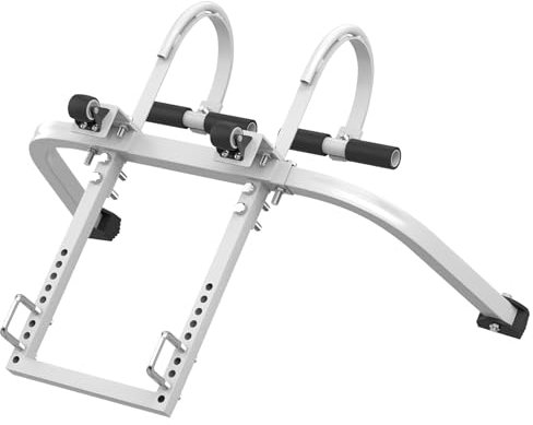 Stabilisateur d'échelle Argent Crochets d'échelle pour Toit en Acier Extension de Toit Robuste Adaptateur de Toit Universel (43x41x12cm)