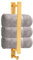 Handtuchhalter Ohne Bohren Selbstklebend Edelstahl Handtuchstange Bad Wand 40CM Gästehandtuchhalter Wandmontage mit Handtuchhaken Badetuchhalter Badezimmer Zubehör Gold