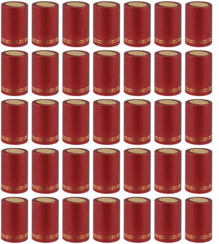 Lpitoy Capsules Thermorétractables en PVC, 200 Pièces, Film Rétractable pour Bouteilles De Vin, Bouchons Rétractables pour Caves À Vin Usage Domestique