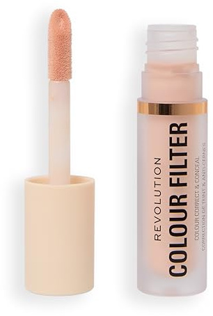 Revolution Colour Filter Correcting Concealer, Corrector de Color de Alta Cobertura Modulable con Acabado Mate Suave y Larga Duración, Vegano, Rose, 4 g
