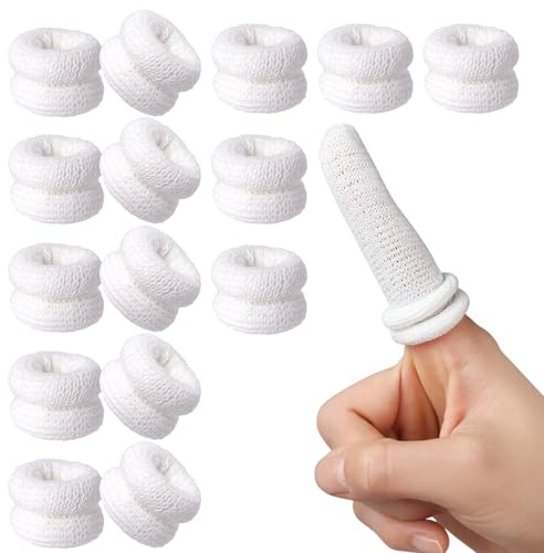 15 Piezas Vendajes Tubulares para Dedos, Dediles para Dedos Mano, Vendaje de Dedo ApóSitos para Dedo, Protector Mano para Trabajo, Cocina, Elastica
