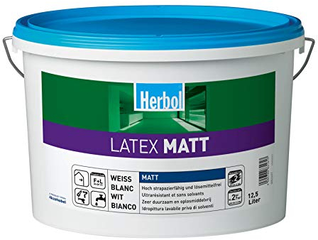 Herbol Latexfarbe Latex Matt 2,5L Weiß