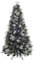 WeRChristmas Pre-Lit Fibre Optic Multi-Function Christmas Tree with Tree Topper, Frosted, 7 feet/2.1 m