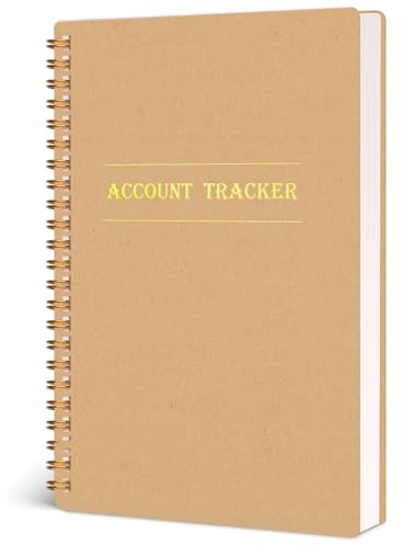 Koogel Accounting Ledger Book, Expense Tracker Notebook A5 Budget Bill Tracker Notebook for Home Budget Tracking Business Bookkeeping Personal Finance Planner, Income and Expense Log Book