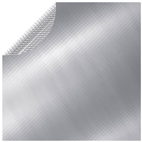 Pool- och spa-tillbehör poolöverdrag silver 549 cm PE hem och trädgård