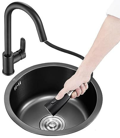 Kitchen Corner Sink Single-Slot Stainless Steel Nano-Round Mini Under-Counter Basin Washbasin Suitable for Kitchen Dining Room