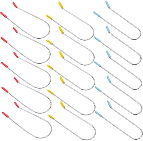 TOPPERFUN 24piezas Pinzas Para Rulos Calientes Clips De Repuesto Metalicos Para Rizadores De Pelo Para Permanente De Pelo y Uso Salon