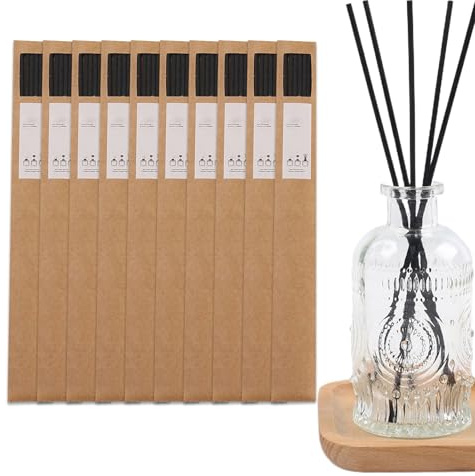 60 varillas aromáticas de ratán de 23 cm para aceites esenciales, para casa, salón, baño, spa, cocina, coche, hotel, restaurante