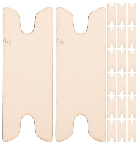 Cabilock Lot de 20 Navettes de Tissage : Outil de Tissage en Bois – Bâtonnet de Crochet de 7,9 cm (3,1 Pouces) – Navette en Bois pour Métiers à Tisser, Travaux Manuels, Pulls, Écharpes Et