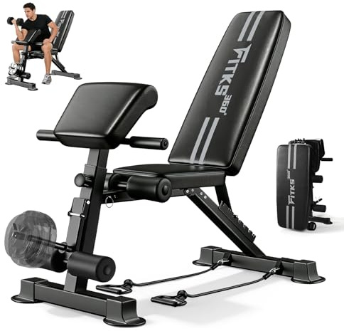 SOFTHOM Banc de Musculation Pliable Multifonction, Réglable Banc de Musculation Usage Domestique, 13 in 1 Banc de Musculation Complet Fitness, Capacité 400KG, Banc Abdominaux, Banc Musculation Plat