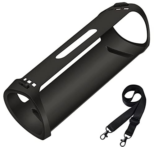 Seracle Funda de transporte flexible para proteger funda de viaje para Sony SRS-XB43 Altavoz portátil inalámbrico extra BASS (negro)
