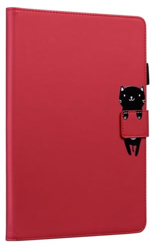 FMPCUON Case for Oppo Pad Air 10.36 inch Tablet, Protective Case with Adjustable Angles Ultra Thin Cover with support Function PU Leather Protective Cover for Oppo Pad Air 10.36 inch, Red