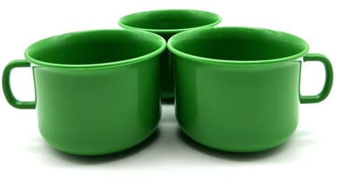 Kimmel Lot de 3 tasses en plastique pour enfant - 150 ml - Vert