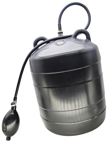 Fenteer Prueba de plomería de enchufe de tubería inflable fácil de usar de goma efectiva con bola inflable manual, Dn200