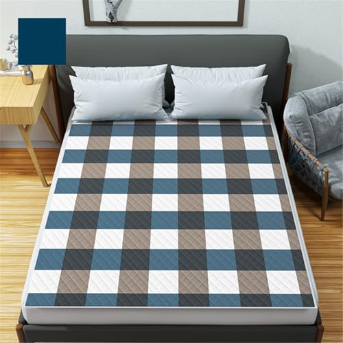 KANLVU Tamaño Grande Empapadores Cama Adultos Lavables Impermeables Protector De Cama Reutilizables Absorbentes para Incontinencia para Perros Niños Ancianos Y Huéspedes(2pcs,150X200CM_Blue C)
