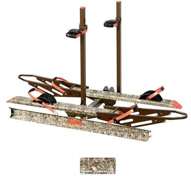 Young Bike Rack Hitch Mount for 2 E-Bikes, Fat Tire, Electric Bike Rack, Car, SUV, Truck, RV, Platform Carrier, 200lbs Capacity, Foldable, Anti-Wobble, Bike Holder, Cargo Rack, 2 Receiver, Camo