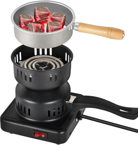 Charcoal Starter, Electric Stove ETL Approved Durable Multipurpose Electric Stove,Overheat Protection Hookah Coconut Coals Burner (1)