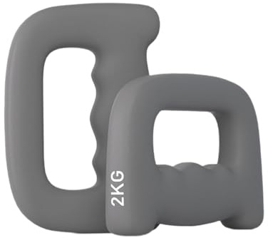 wueiooskj Boxning Hantel Aerobics Fitnessträning Styrketräning Promenader Skuggboxning MMA-träning Kondition Multifunktionell Liten Hantel För Handvikter Män Kvinnor, Grå, 2 kg