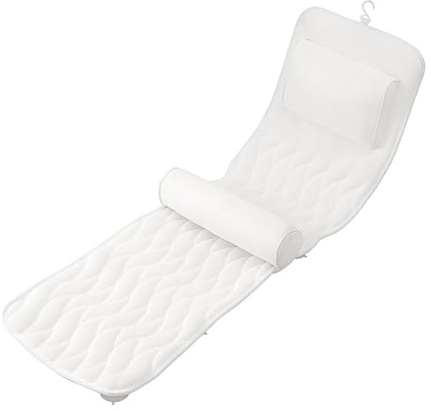 Badewannenkissen Ganzkörper (128 x 38 cm) – Ergonomisches Badekissen