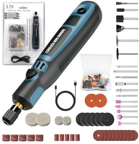 Multifunktionswerkzeug Kabelloses Gravurwerkzeug-Set, Tragbarer Gravurstift Mini-Rotationswerkzeug mit 50 Bohrern zum Gravieren, Bohren, Polieren, Schleifen und Entrosten