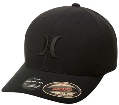 Hurley Men's Dri-Fit One & Only Flexfit Baseball Cap, Large/X-Large