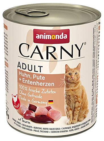 Animonda Carny Adult Huhn, Pute & Entenherzen 800 g (Menge: 6 je Bestelleinheit)