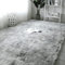 OYIMUA Hochflor Teppich 120×160 cm Grau Weiss, Moderner Flauschiger Wohnzimmer Kinderzimmer Deko Schlafzimmer Flur Läufer Outdoor Fellteppich Kunstfell Shaggy Einfarbig Bettvorleger
