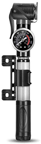 Mini-cykelpump, bärbara luftpumpar för cykel med tryckmätare 160 PSI, kompatibel med Presta och Schrader-ventil som passar för landsvägscykel