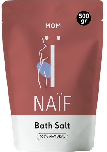 Naïf - Magnesium Badesalz - Schmerzen und Krämpfe lindern - Muskelentspannung - Magnesiumsalz zum Baden - Bath Salt - 500g