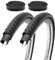 2er Set Fahrradreifen 28x1,50 Zoll 40-622 700x38c mit Autoventil Schläuchen AV