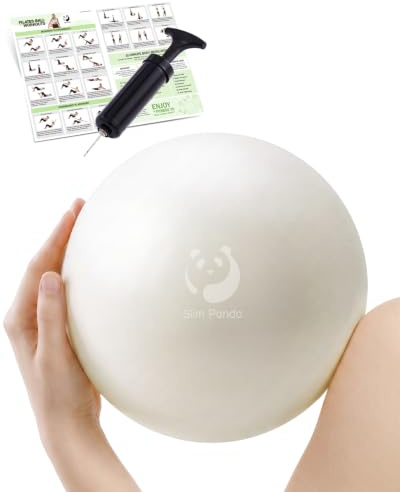 Slim Panda 8 Inch Pilates Ball, 20cm Yoga Ball, 2mm Thick for Core Training