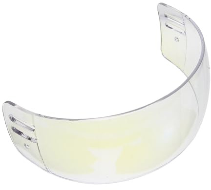 TOPBATHY Visera de Hockey sobre Hielo Antivaho y Antirrayas de Policarbonato Resistente, Media Pantalla Azul para Casco de Hockey, Protección Ocular Ligera y Ajuste Seguro para Jóvenes