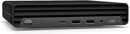 HP Mini PC de Escritorio EliteDesk 805 G6, AMD Ryzen 5 Pro 4650GE, 8 GB de RAM, SSD de 256 GB, Wi-Fi, Bluetooth, sin Teclado ni ratón, Windows 11 Pro (Reacondicionado)