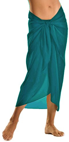 TOSKATOK Mujeres Niñas Sexy Elegante Playa Cubrir Pareo Falda Vestido