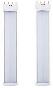 Welsun 12W 2G11 LED Bulb 9.3inches 4-Pin 2G11 Base LED Retrofit Tube Light 30W CFL Replacement (Remove Or Bypass Ballast) AC85-265v 2-Pack (Color : Cool White)