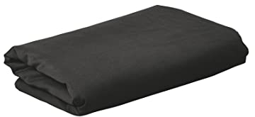 Hama fotobakgrund tyg, 2,95 x 6 m (vikbar fotostudiobakgrund, 100% bomull, svart skärm, bakgrund fotoduk för fotografering, video och TV), svart