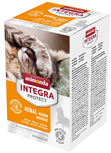Animonda - Cibo Umido per Gatti Integra Protect Adult Renal, per Insufficienza Renale, Confezione da 6 x 100 g