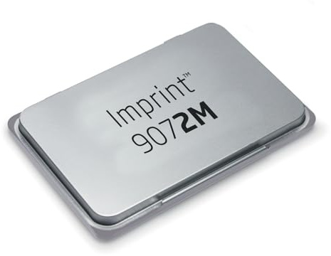 Trodat Imprint Cuscinetto 9072M per Timbri Manuali, Misura Grandi FORMATI, Dimensione 110 x 70 mm, Coperchio in Metallo, Feltro Neutro Non Inchiostrato, da Inchiostrare con inchiostro a scelta