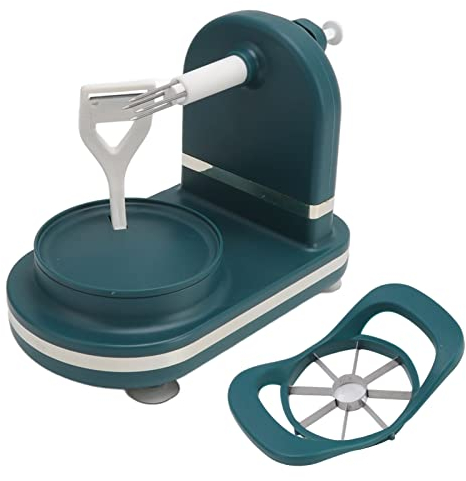 Pelapatate e Tagliamele, Pelamele, Tagliamele con Manovella, Spaccamele Manuale, Tagliamele a Spicchi, Pelapatate, Pelapatate, per Togliere il Torsolo Alla Mela (GREEN)