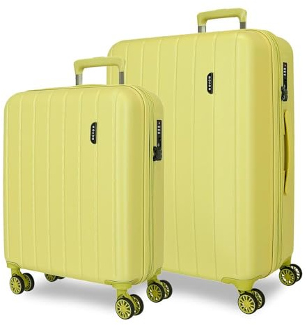 MOVOM Trä, Citronträd, 40 x 55 x 20 cm / 45 x 65 x 28 cm, Resväska set