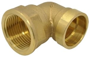 1/2 3/4 1 Femmina a tazza di saldatura connettore a gomito da 90 gradi estremità in ottone raccordo a saldare for aria condizionata(ID 22mm To 1I2 Inch)
