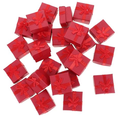 BESPORTBLE 24pezzi Scatole Per Gioielli Di Cartone Rigido Eleganti Scatole Per Regalo Organizer Per Orecchini Bracciali Collane Scatola Per Orecchini Custodia Per Regali Adatte Per Piccoli