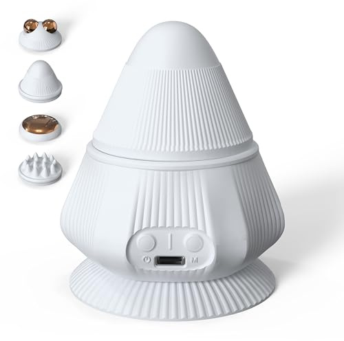 PROIRON Balle de Massage 4 en 1, Boule de Fascia Vibrante Hauffante avec Ventouse，Boule Myofasicale pour Masser les Pieds, dos, Tête, Visage