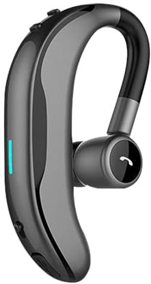 Sungive Auricular inalámbrico Bluetooth 5.4 Mono/Independiente (L/D),200h en Espera,ENC,HiFi,IPX4, rotación de 180°,Ultra Ligero de 12g,Compatible con iOS/Android/iPad.Diseño con Clip.(Gris)